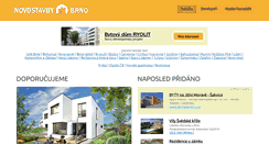 Desktop Screenshot of novostavby-brno.cz